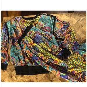 Vintage Goldworm New York 80’s Two-Piece Paisley